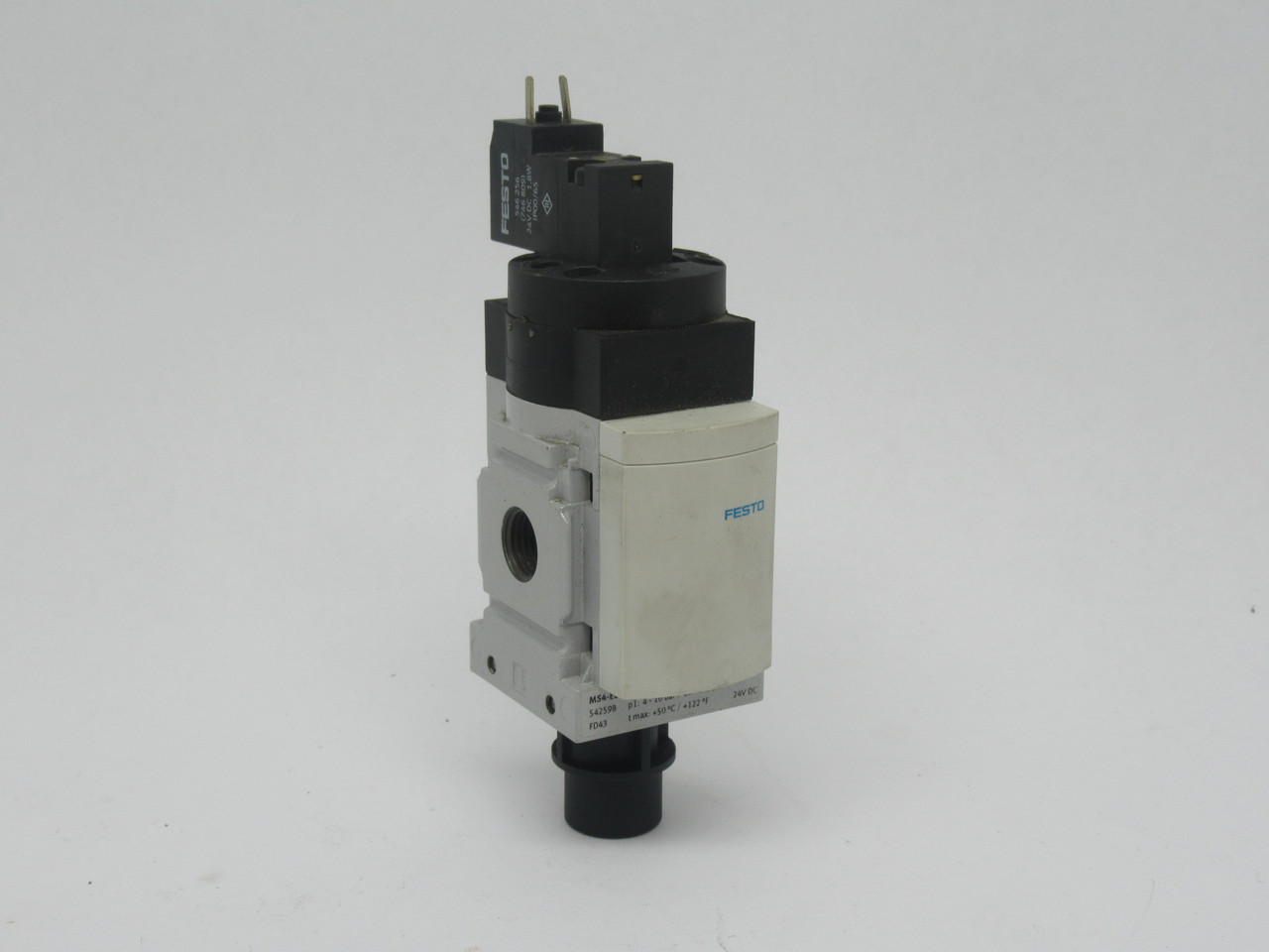 Festo 542598 MS4-EE-1/4-10V24-S Shut Off Valve G1/4 3/2 4-10 bar 24VDC USED