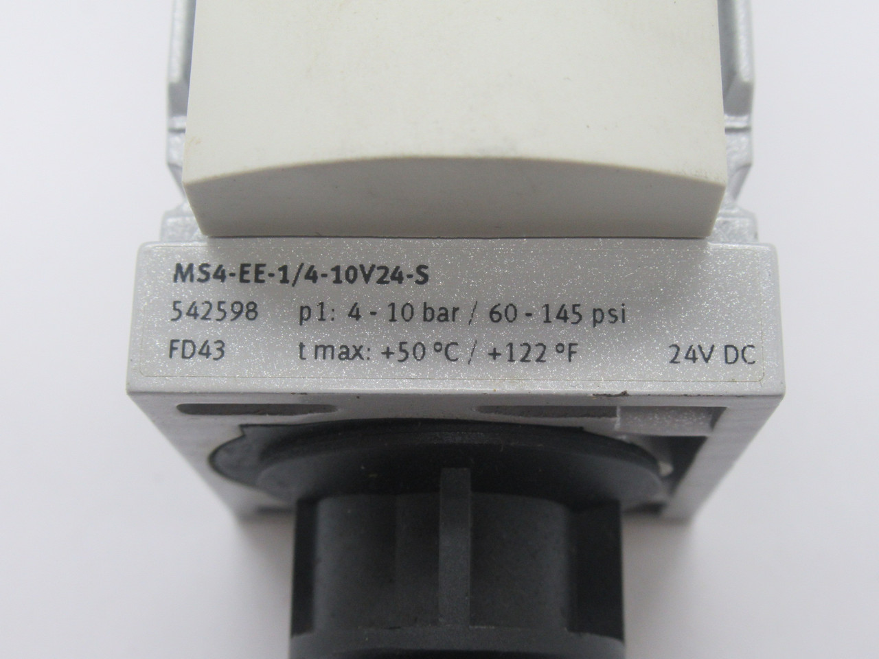 Festo 542598 MS4-EE-1/4-10V24-S Shut Off Valve G1/4 3/2 4-10 bar 24VDC USED