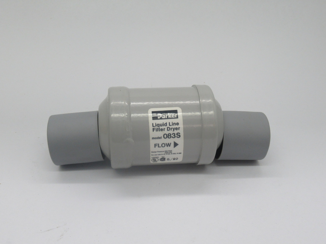 Parker 083S Liquid Line Filter Dryer 3/8" ID 1/2" OD 500 psig NEW