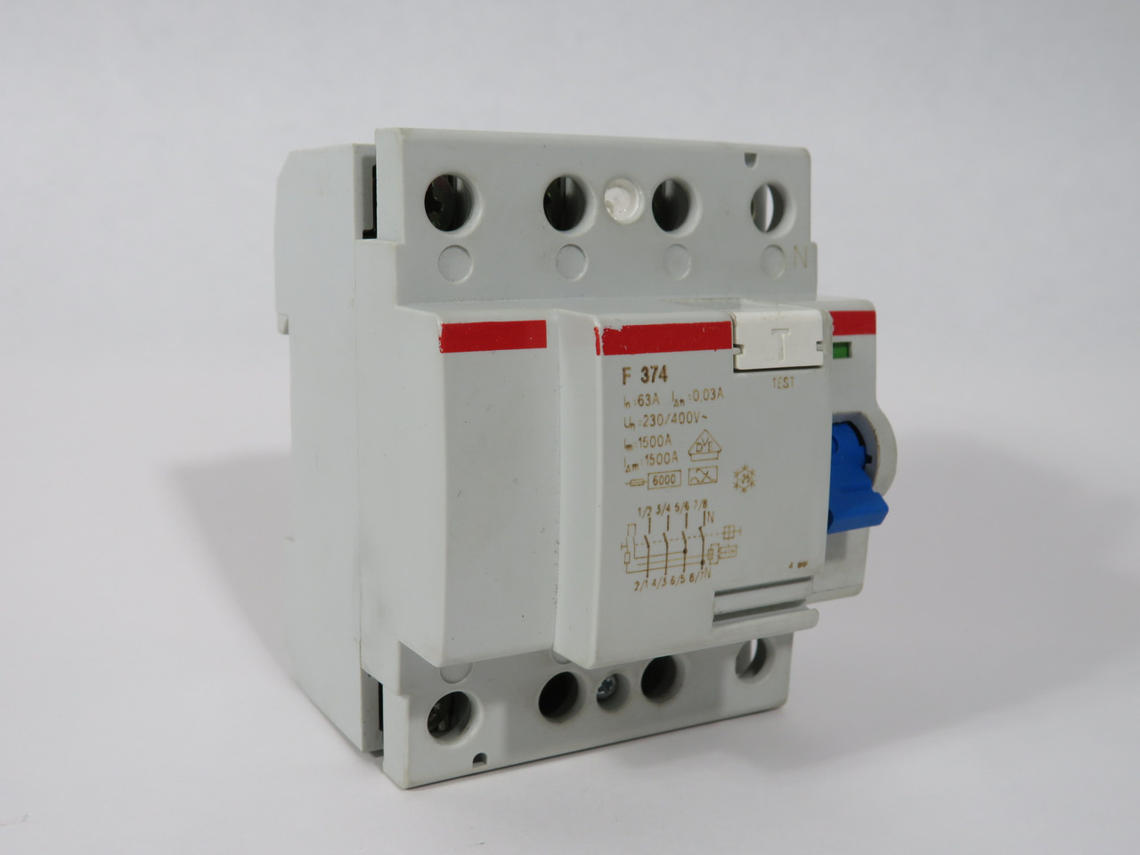 ABB F374-63/0.03 Circuit Breaker 63A 230/400V 4-Pole BOX DAMAGE NEW