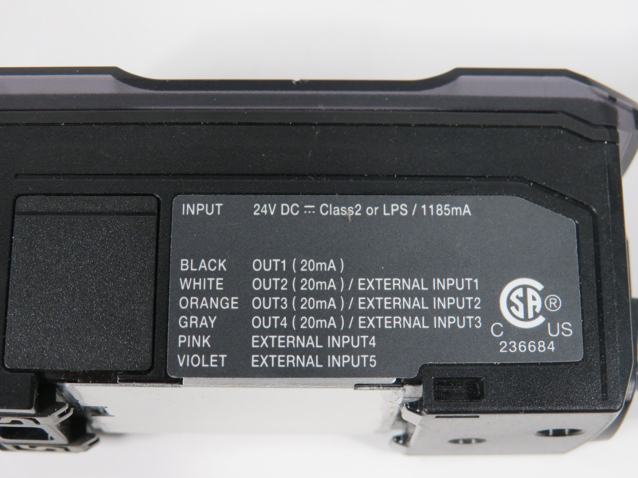 Keyence MU-N12 Laser Sensor Controller Expansion Unit 24VDC 1185mA 20mA USED