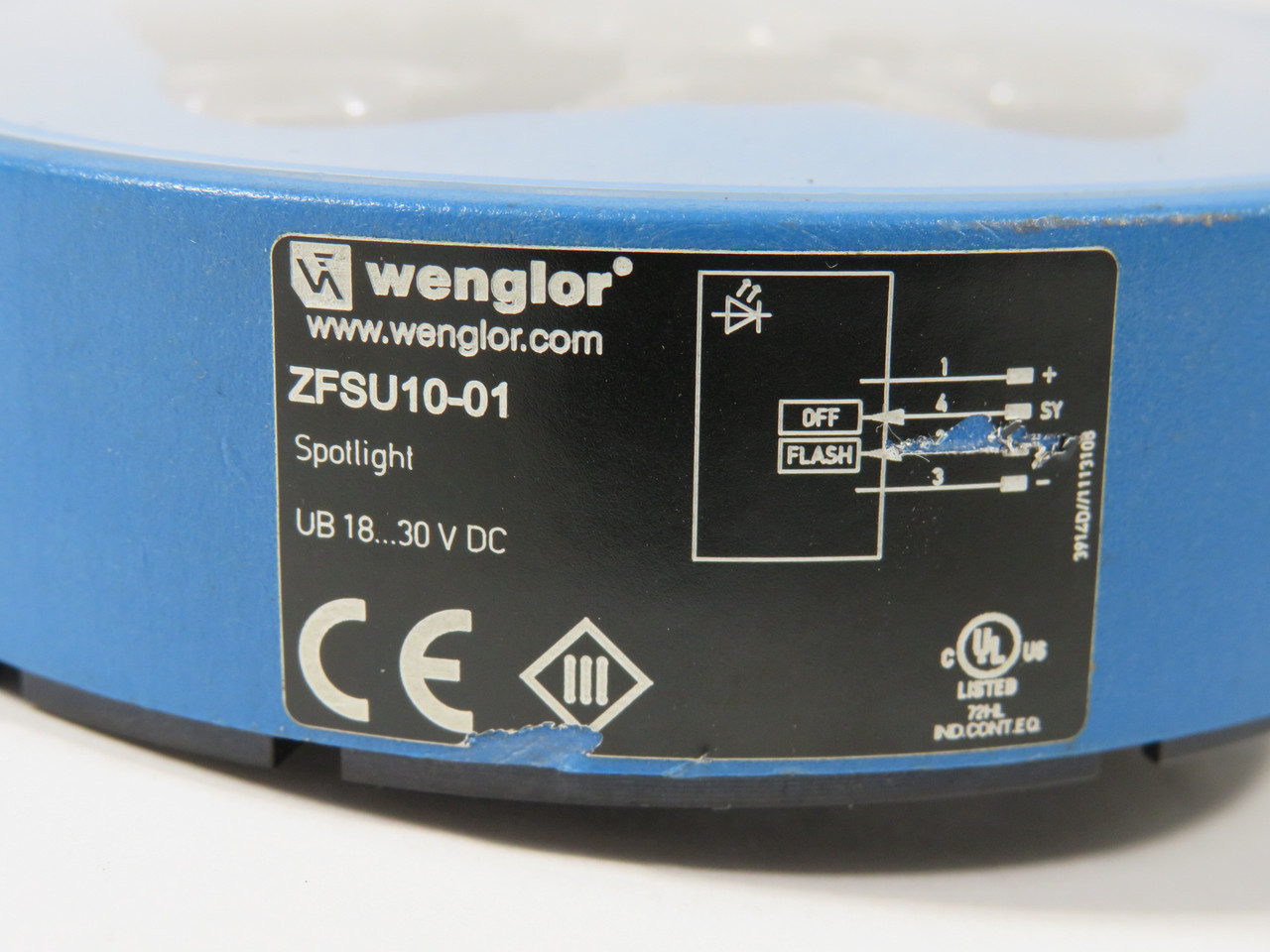 Wenglor ZFSU10-01 Spotlight Synchronizable with Image Processing 18-30VDC USED
