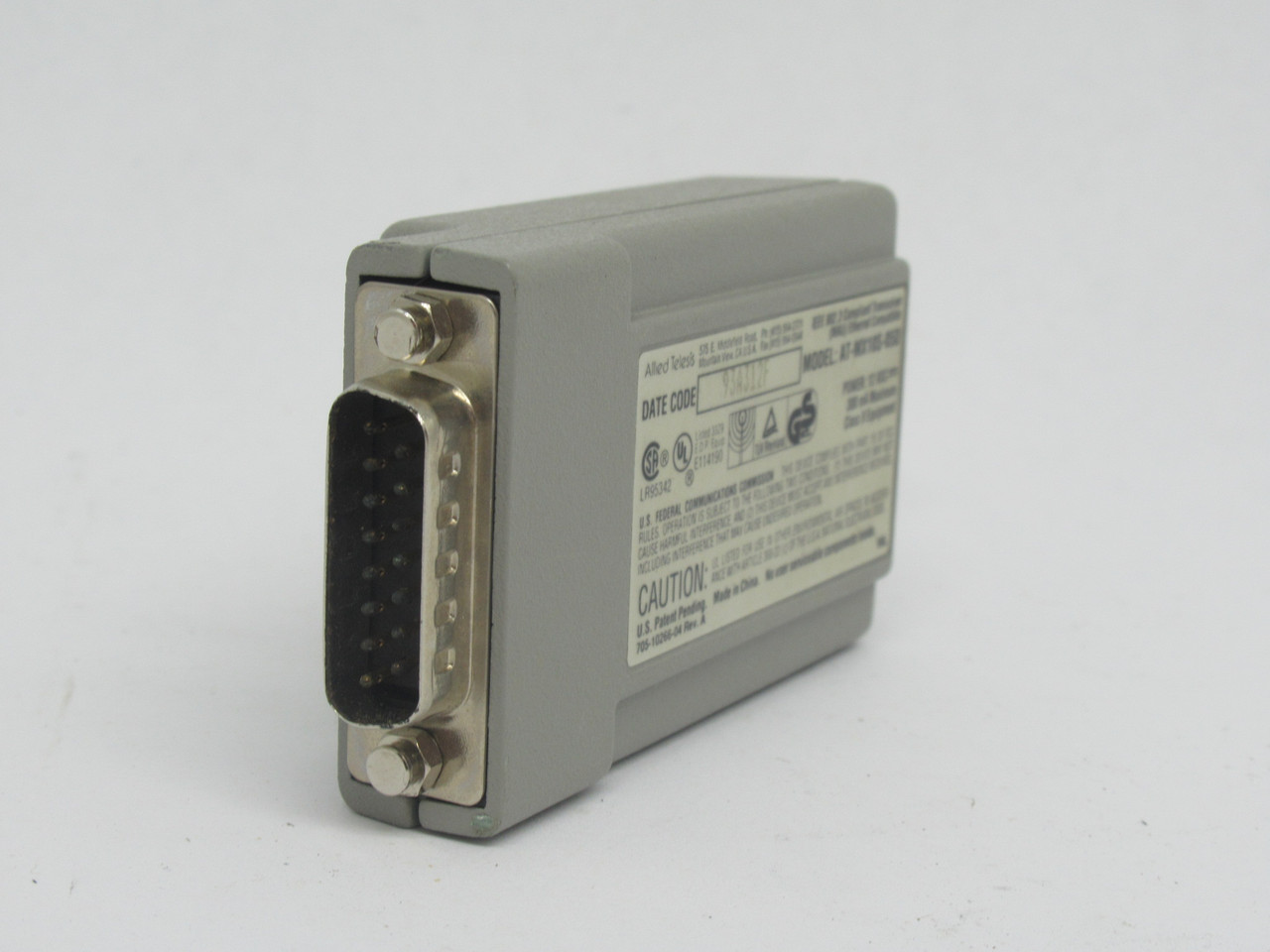 Allied Telesis AT-MX10S-05D CentreCOM Micro Transceiver 10 Base 12VDC 300mA NEW