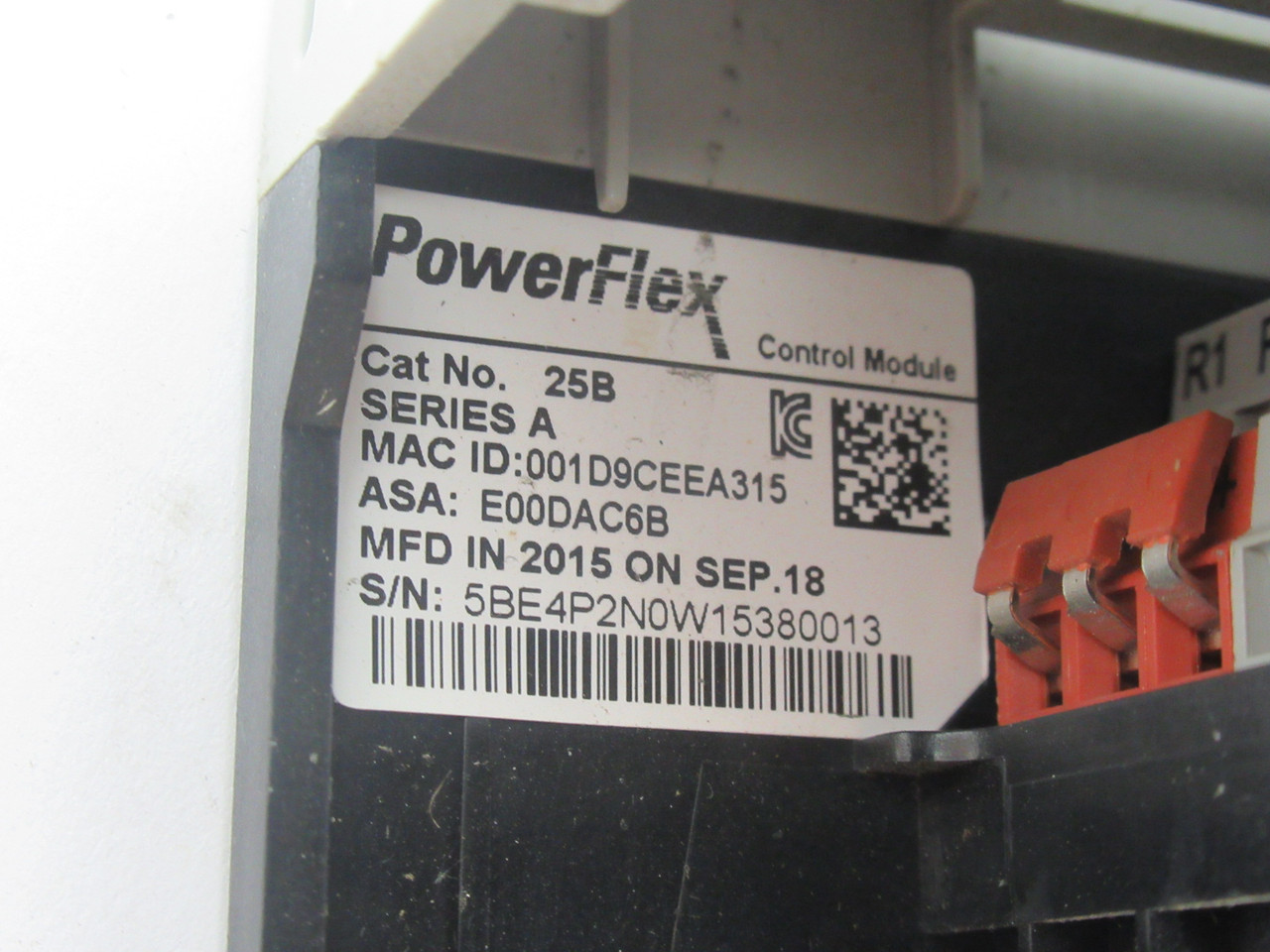 Allen-Bradley 25B PowerFlex 525 Drive Control Module Ser. A 24V USED