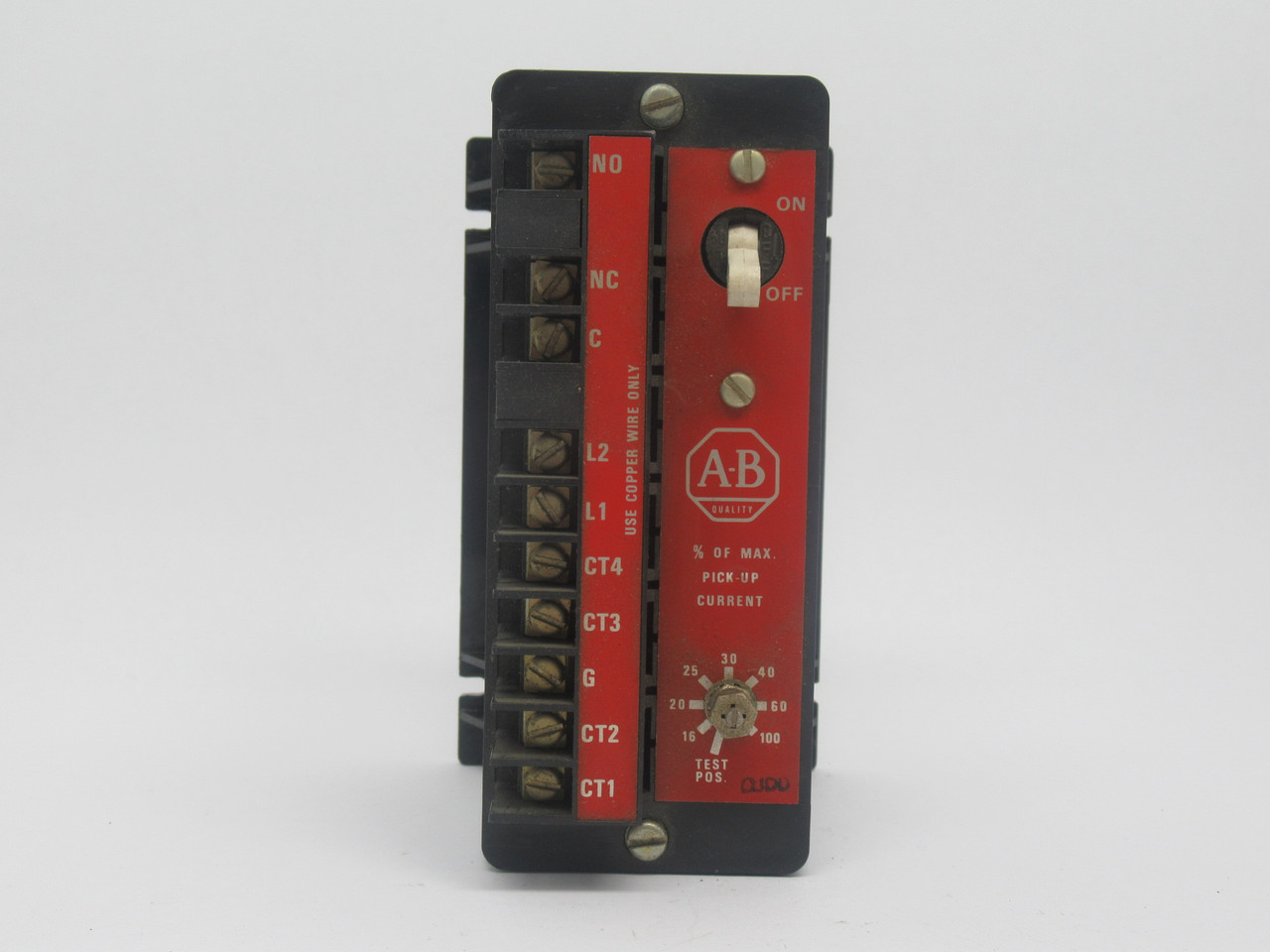 Allen-Bradley 1409-MV Arcing Ground Fault Relay Ser. A 120V 60Hz 1-6A USED