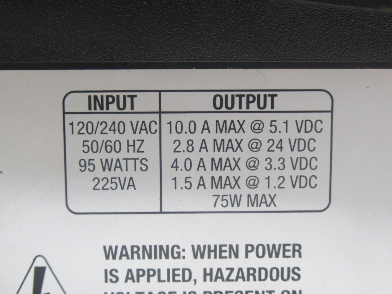 Allen-Bradley 1756-PA72 Ser. B ControlLogix AC Power Supply USED