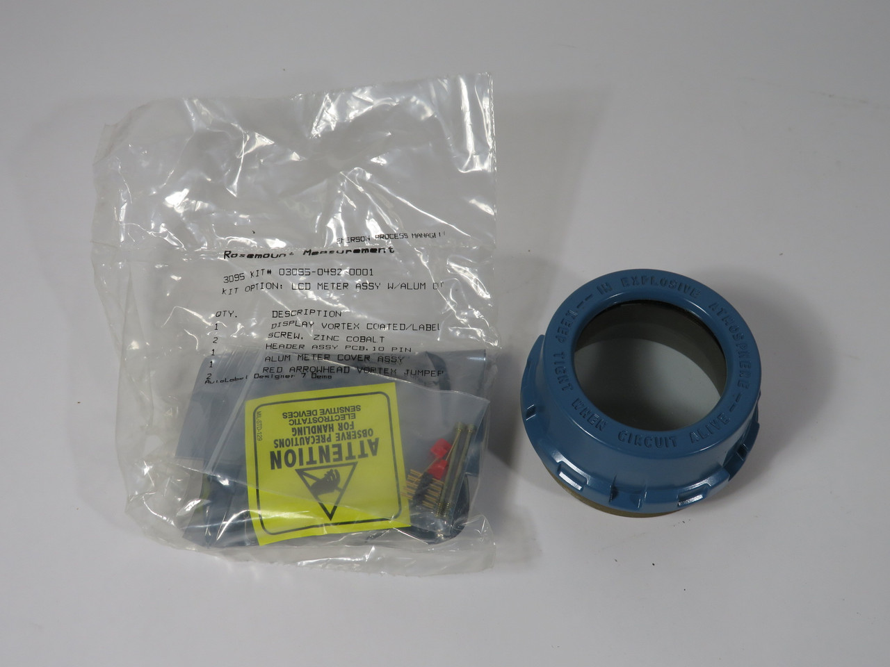 Rosemount 03095-0492-0001 LCD Display Kit for 3095 Mass Flow Transmitter NEW