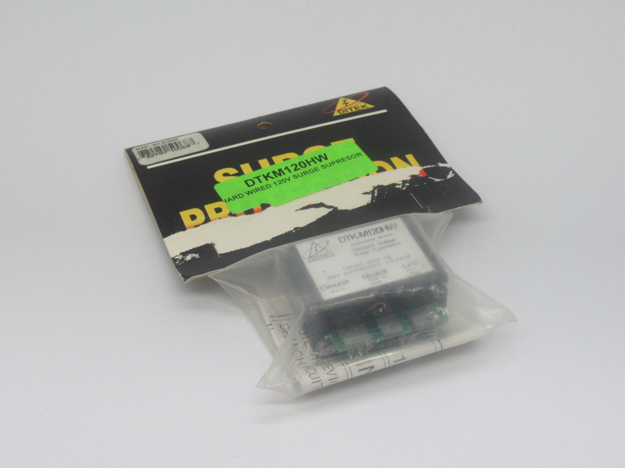 Ditek DTK-M120HW Hard Wire Surge Suppressor 120V/330V 125VAC DMG LABEL NEW