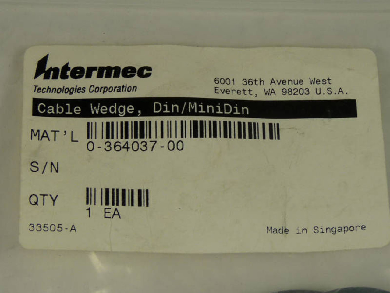 Intermec Cable Wedge Din-MiniDin 0-364057-00 ! NIB !