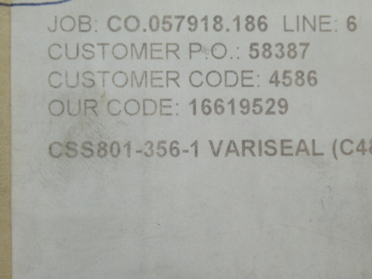 Kadant Johnson CSS801-356-1 Variseal Seal Ring Lot of 2 NEW
