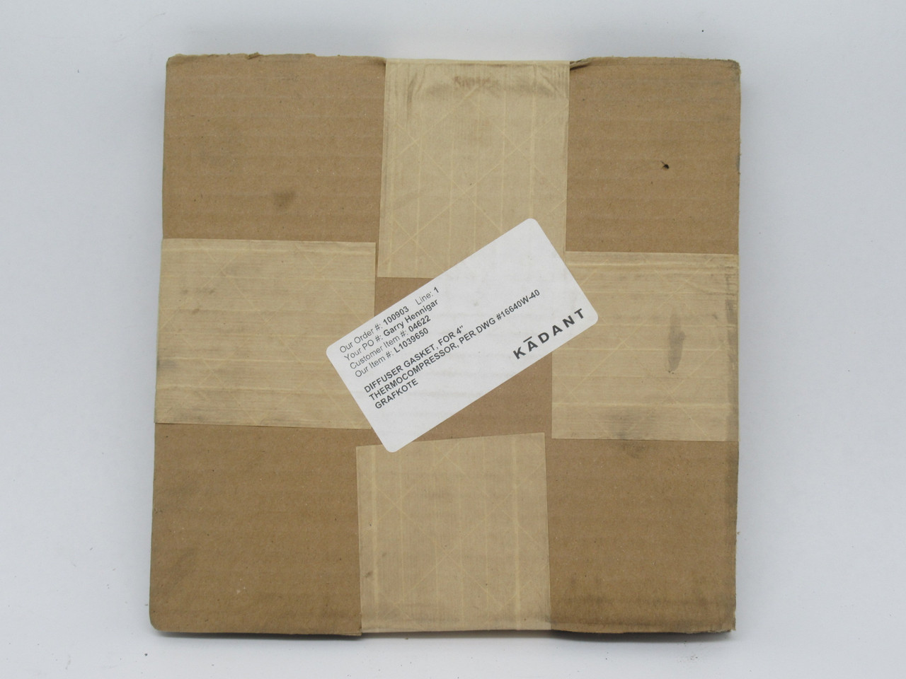 Kadant L1039650 Diffuser Gasket for 4" Thermocompressor 4-Pack SEALED NEW