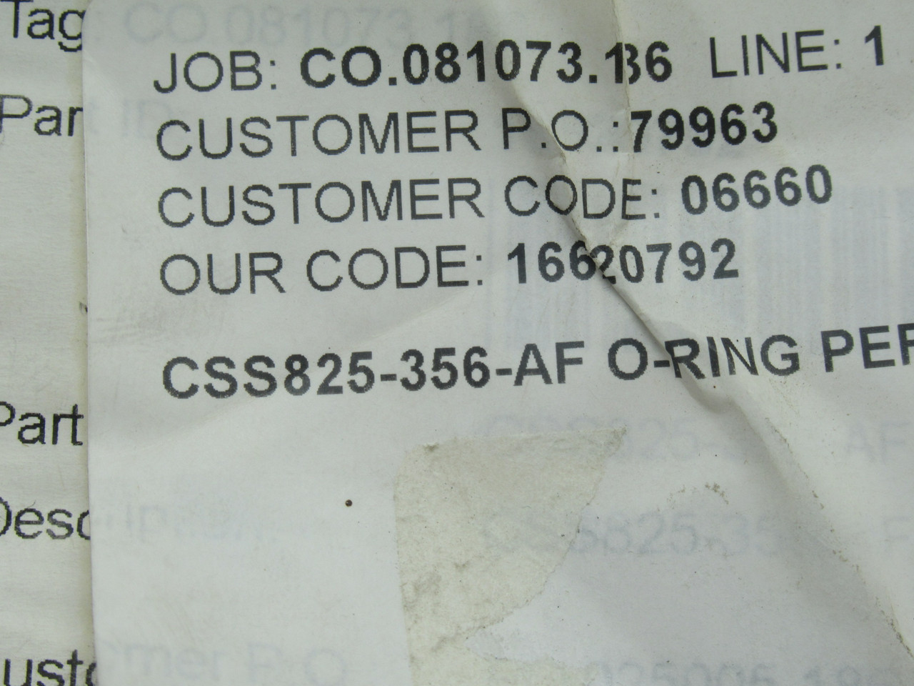 Kadant Johnson CSS825-356-AF O-Ring 5.35" ID 5.77" OD 3-Pack NWB