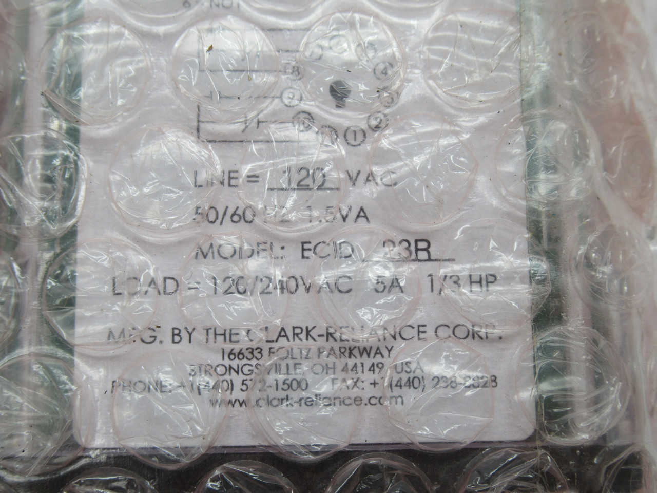 Clark-Reliance ECID-23R Control Module w/ Relay Outputs 120VAC 50/60Hz 1.5VA NEW