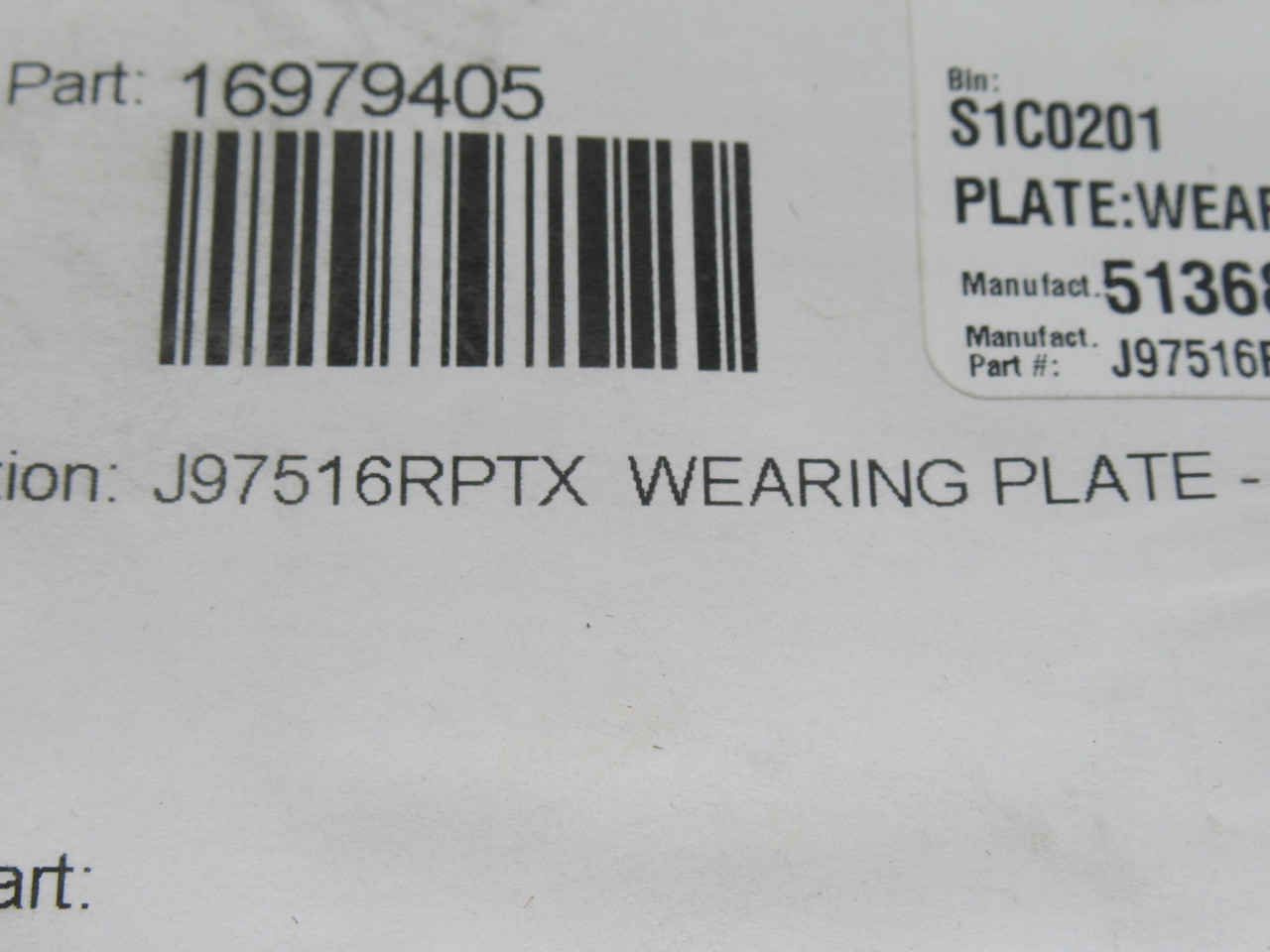 Kadant Johnson J97516RPTX Wearing Plate DI Super B 6-Hole *SEALED* NEW