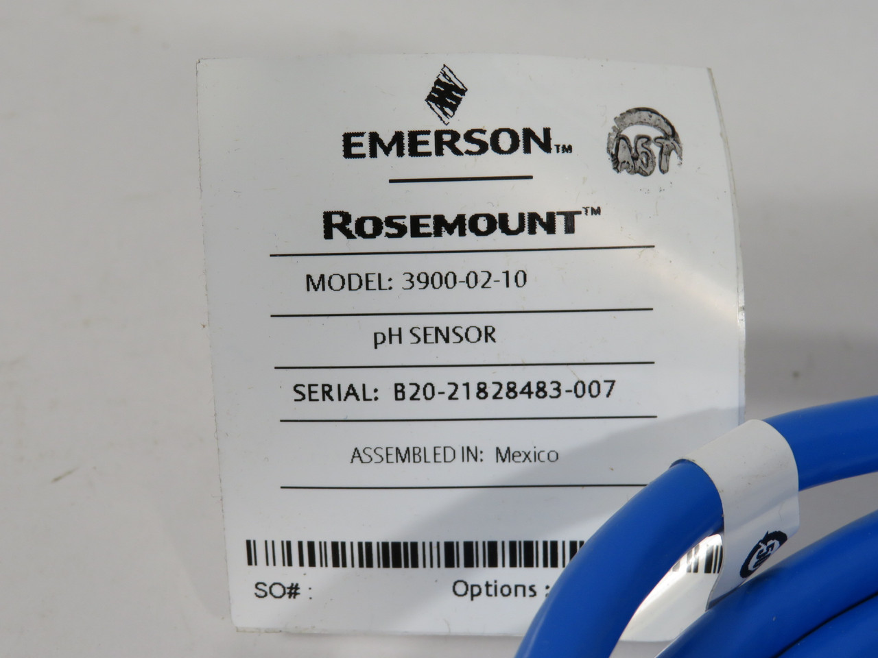 Emerson Rosemount 3900-02-10 General Purpose pH Sensor 5m Cable 0-14 pH NEW