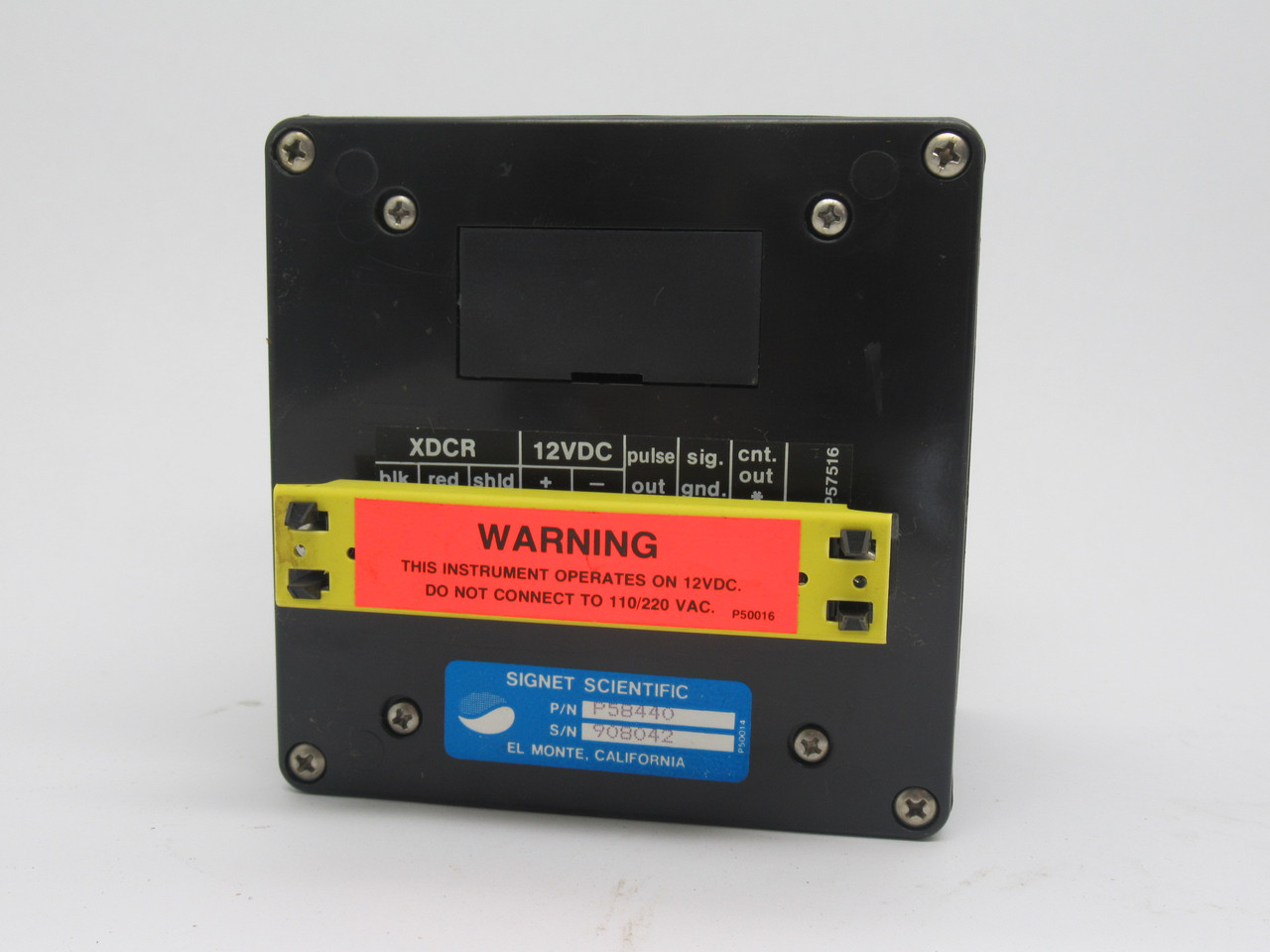 Signet P58440 Flowmeter w/ Power Supply 0-300GPM 12VDC NEW
