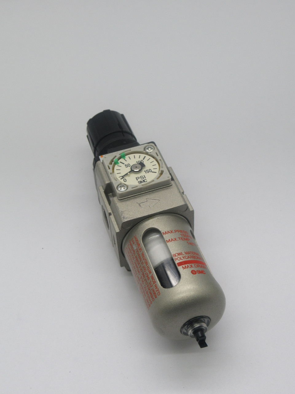 SMC AW20-N02E-CZ Modular Filter Regulator 1/4" NPT NO GAUGE COVER USED