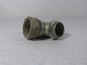 Oz Gedney 4Q-9150 Cast Iron Liquid Tight Fitting 90Deg 1-1/2” USED
