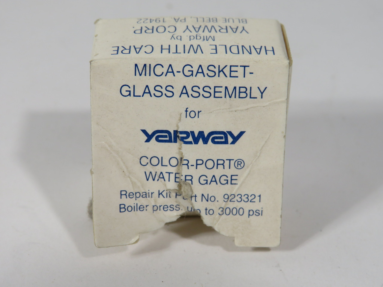 Yarway 923321 Mica Gasket Glass Assembly for Color-Port BOX DAMAGE NEW
