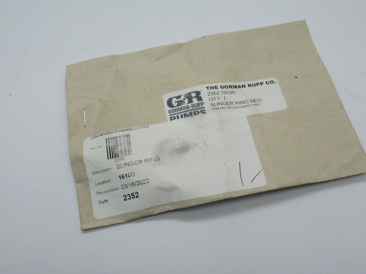 Gorman-Rupp 2352-19120 Slinger Ring Packing Varies SEALED NEW