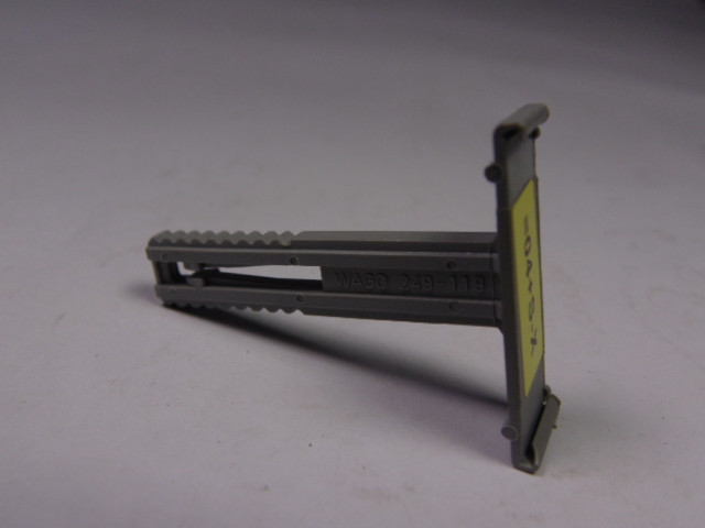 Wago 249-119 Grey Group Marker Carrier Lot of 5 USED
