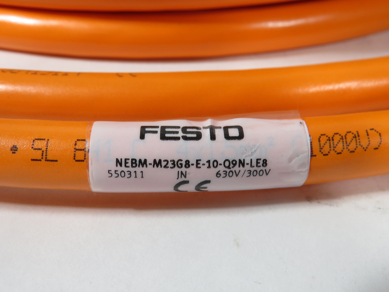 Festo 550311 NEBM-M23G8-E-10-Q9N-LE8 Motor Cable 10m 8-Pin 630/300V NWB