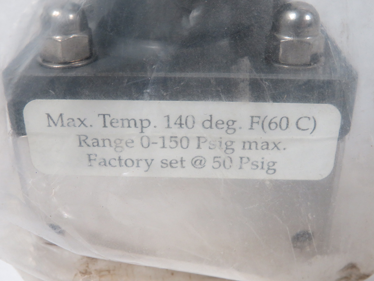 Primary Fluid Systems TVBP25-316S/S Top Valve Back Pressure Valve 1/4" NPT NWB