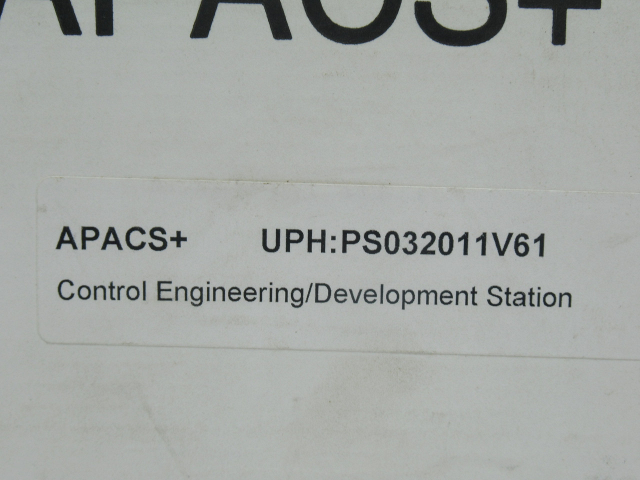 Siemens PS032011V61 APACS+ Control Engineering/Development Station Software NEW