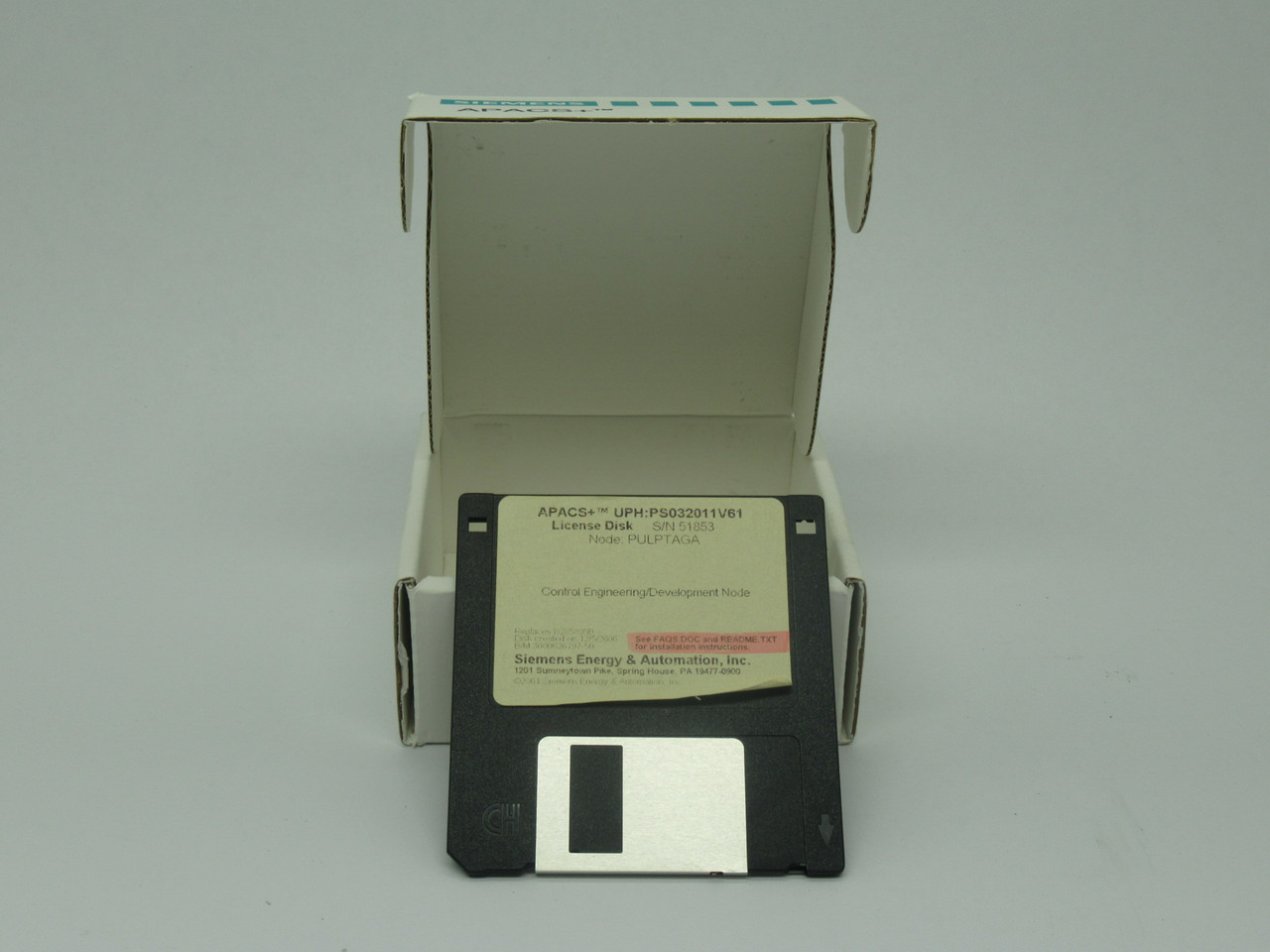 Siemens PS032011V61 APACS+ Control Engineering/Development Station Software NEW