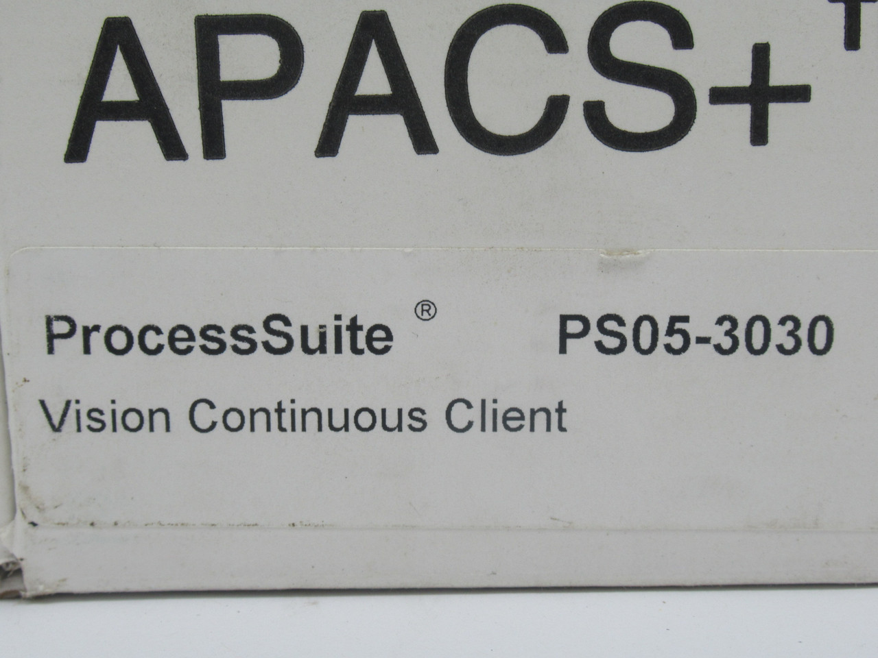 Siemens PS05-3030 APACS+ Process Suite Vision Continuous Client Software NEW