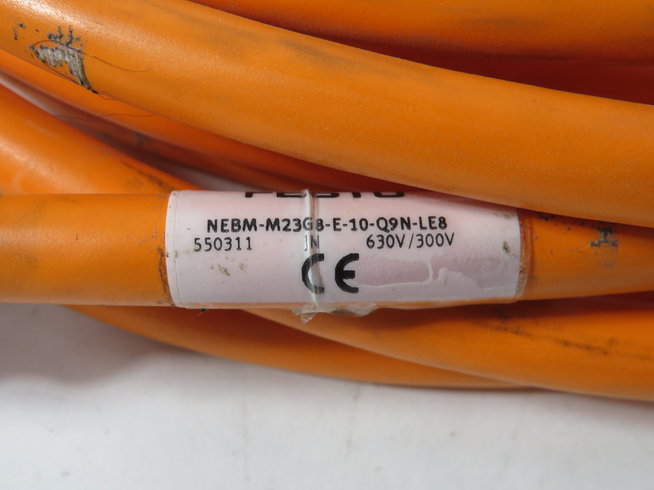Festo 550311 NEBM-M23G8-E-10-Q9N-LE8 Motor Cable 10m 8-Pin 630/300V USED
