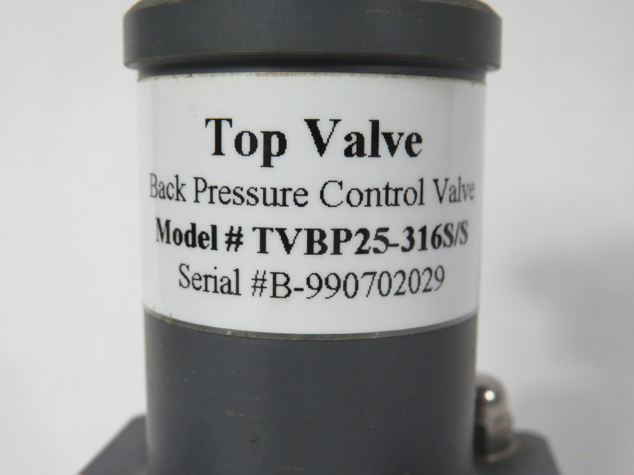 Primary Fluid Systems TVBP25-316S/S Back Pressure Valve 1/4" NPT SHELF WEAR NOP