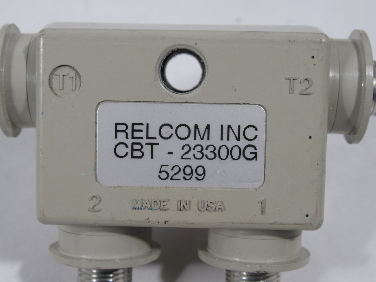 Relcom CBT-23300G Carrier-Band Tap 2-Port 1/4" Mounting Stud SHELF WEAR NOP