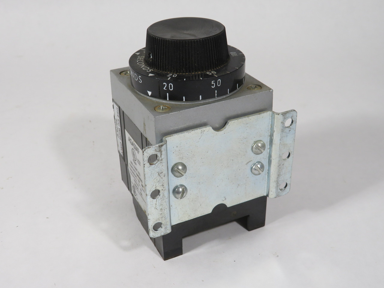 Agastat 7022AE Off-Delay Timing Relay 20-200s 120V 60Hz LOOSE DIAL KNOB USED