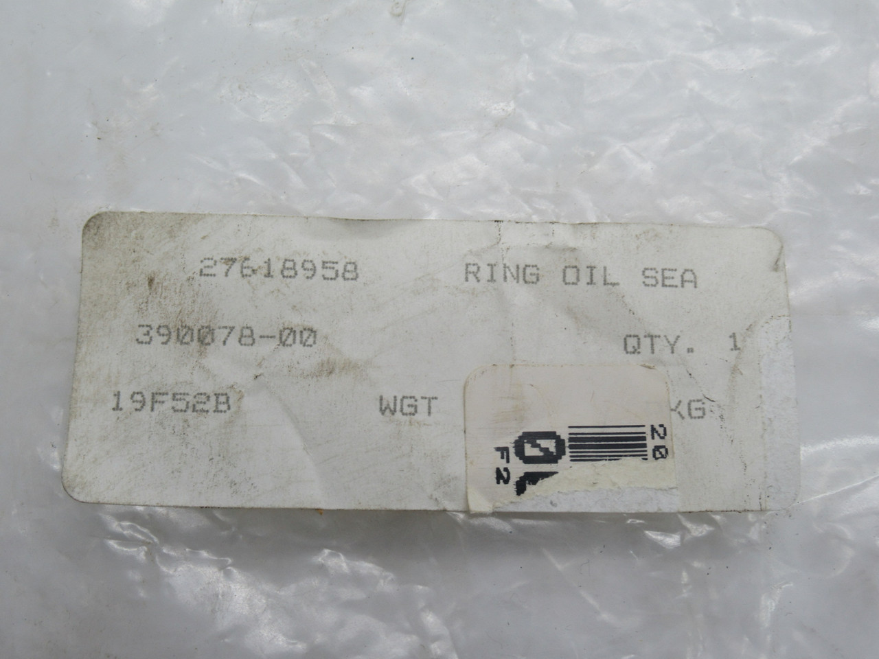 Ingersoll-Dresser Pumps 27618958 Oil Seal Ring 6-3/8" DIA OPEN BAG NWB