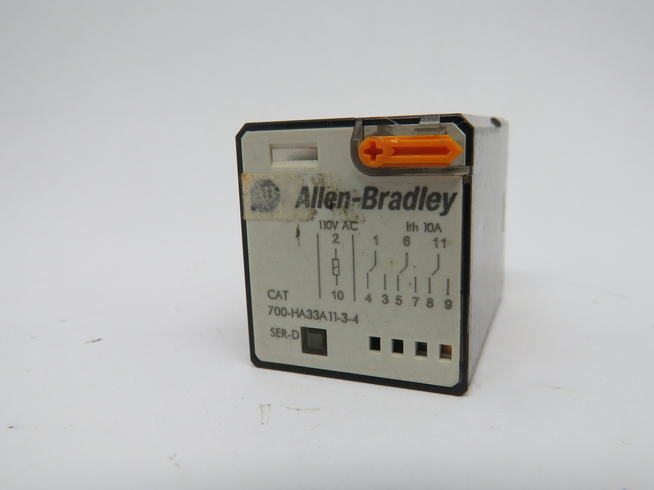 Allen-Bradley 700-HA33A11-3-4 General Purpose Relay 10amp 110VAC Series D USED