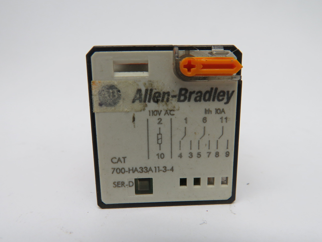 Allen-Bradley 700-HA33A11-3-4 General Purpose Relay 10amp 110VAC Series D USED