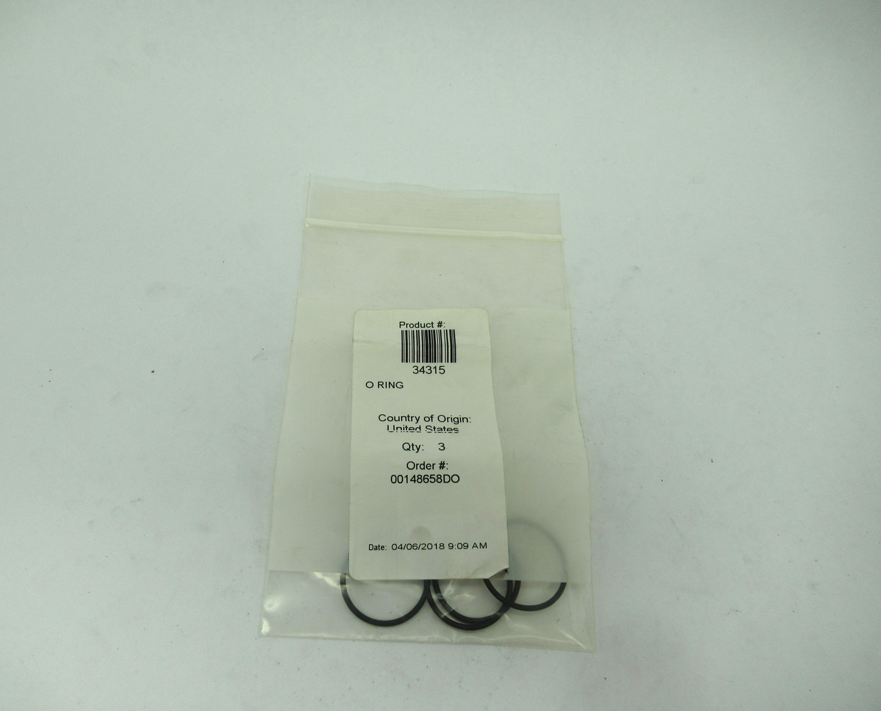 Lincoln 34315 O-Ring 29.5mm OD 24mm ID Lot of 4 NWB
