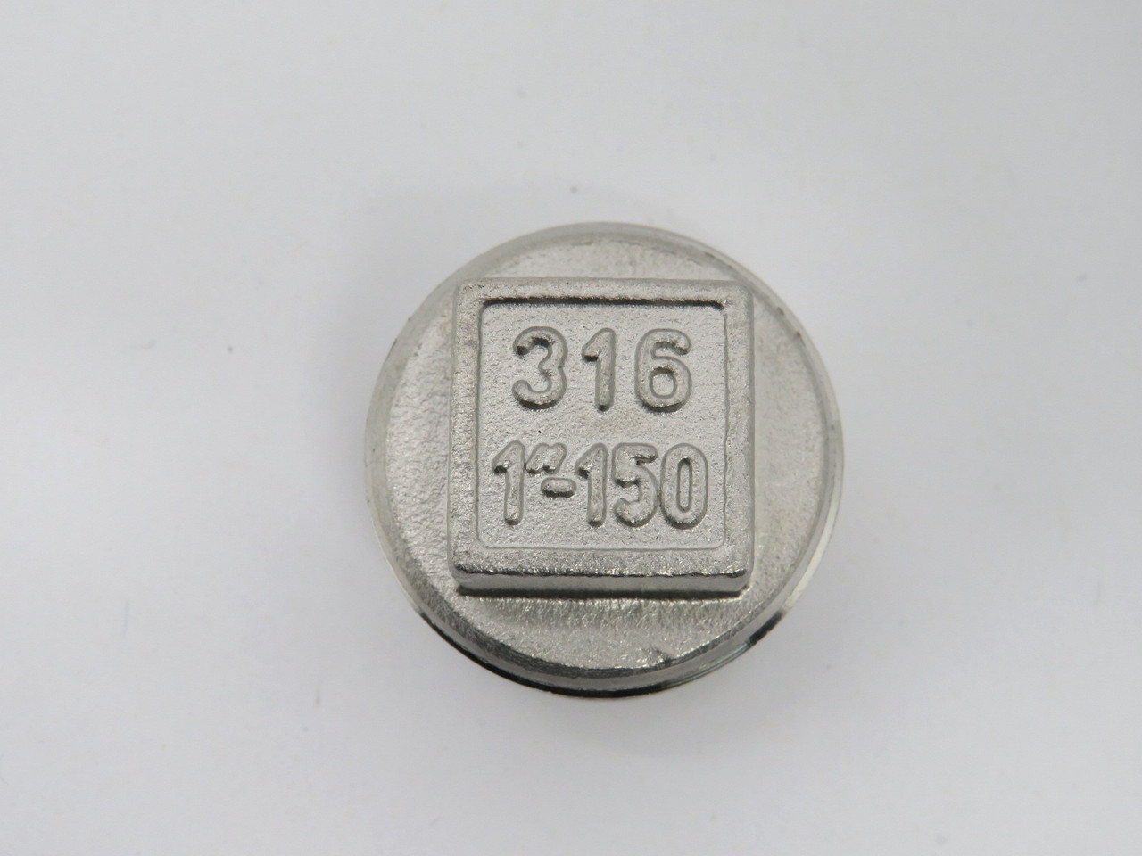 Generic 1-150 Threaded 1" Square Head Plug Stainless Steel USED