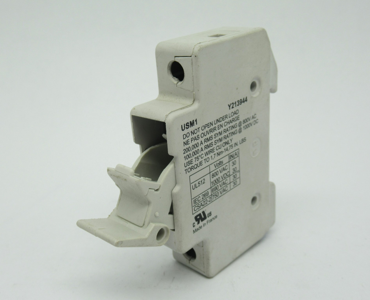 Ferraz Shawmut USM1 Ultrasafe Fuse Holder 32A 690V 1-Pole USED