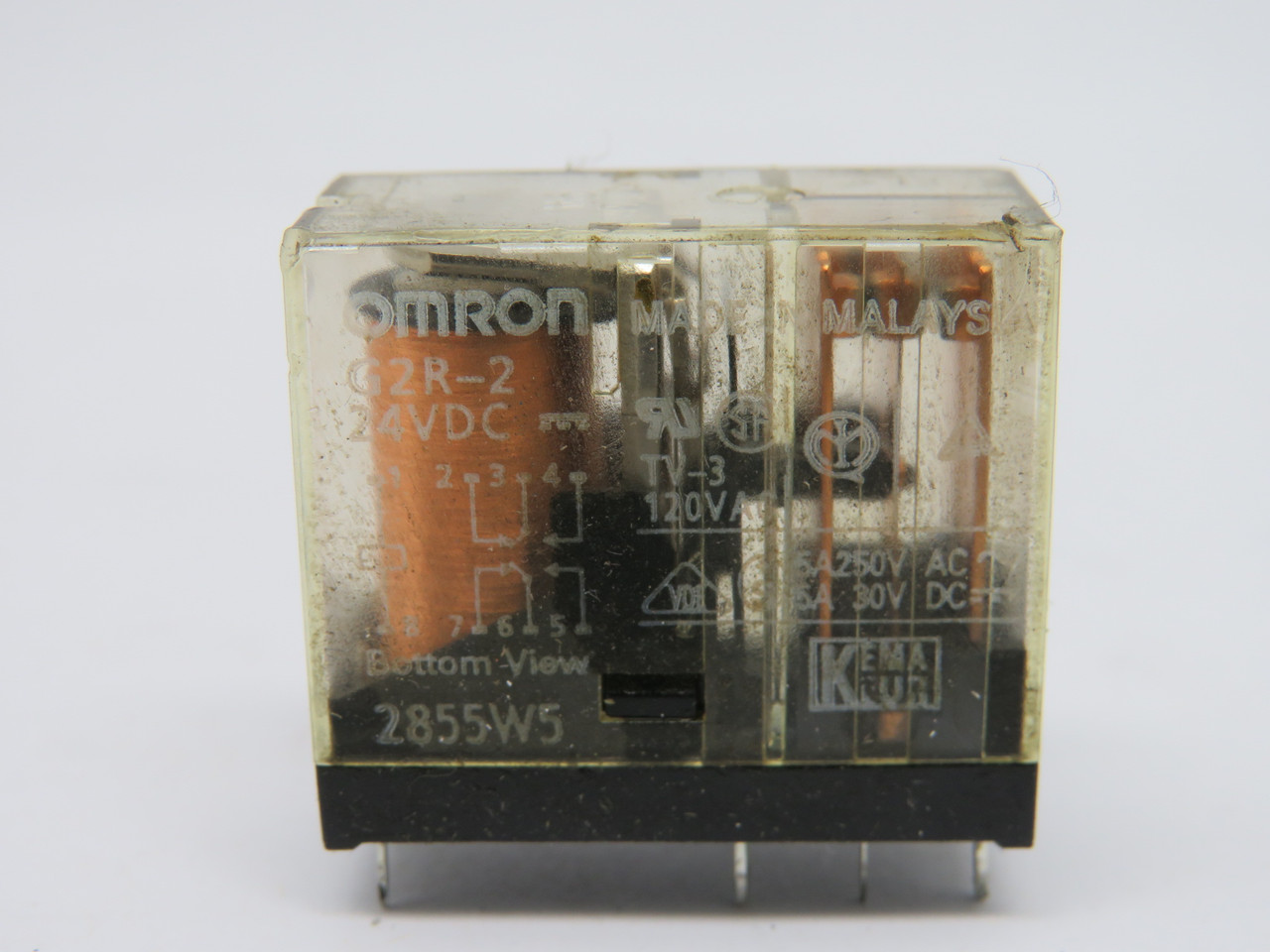 Omron G2R-2-24VDC Relay 24VDC 5A 250VAC 8 Pin USED