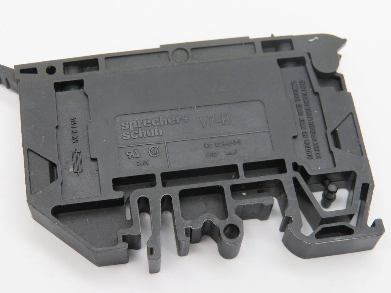 Sprecher + Schuh V7-H Terminal Block Black 300VAC 4mm2 USED