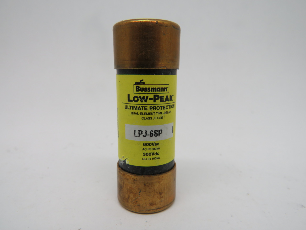 Cooper Bussmann LPJ-6SP LowPeak Duel Element Time Delay Fuse 600VAC 300VDC USED