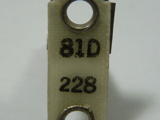 General Electric 81D228 Overload Relay Thermal Heating Element USED