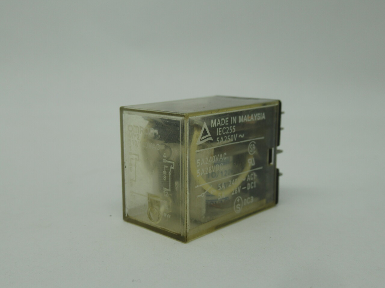Omron MY2-AC110/120 Power Relay 110/120VAC 5A 250VAC/240VAC/28VDC USED