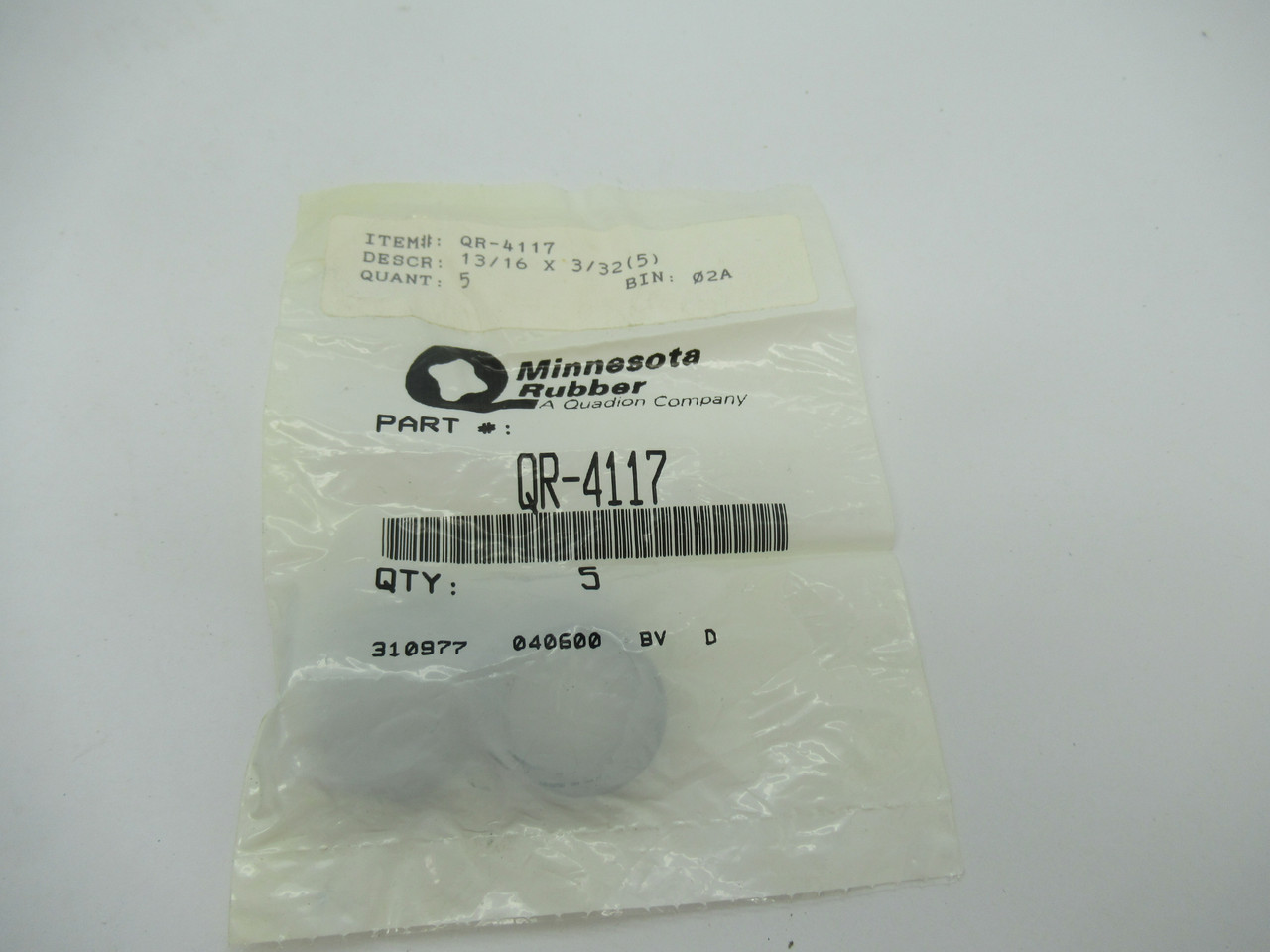 Minnesota Rubber QR-4117 O-Ring 5-Pack NWB