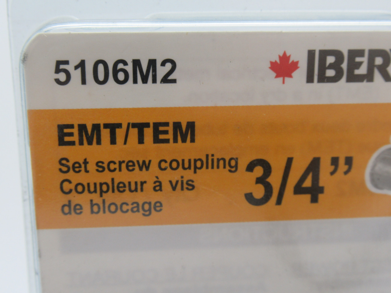 Thomas & Betts 5106M2 Iberville Set Screw Couplings EMT 3/4" *2-Pack* NEW
