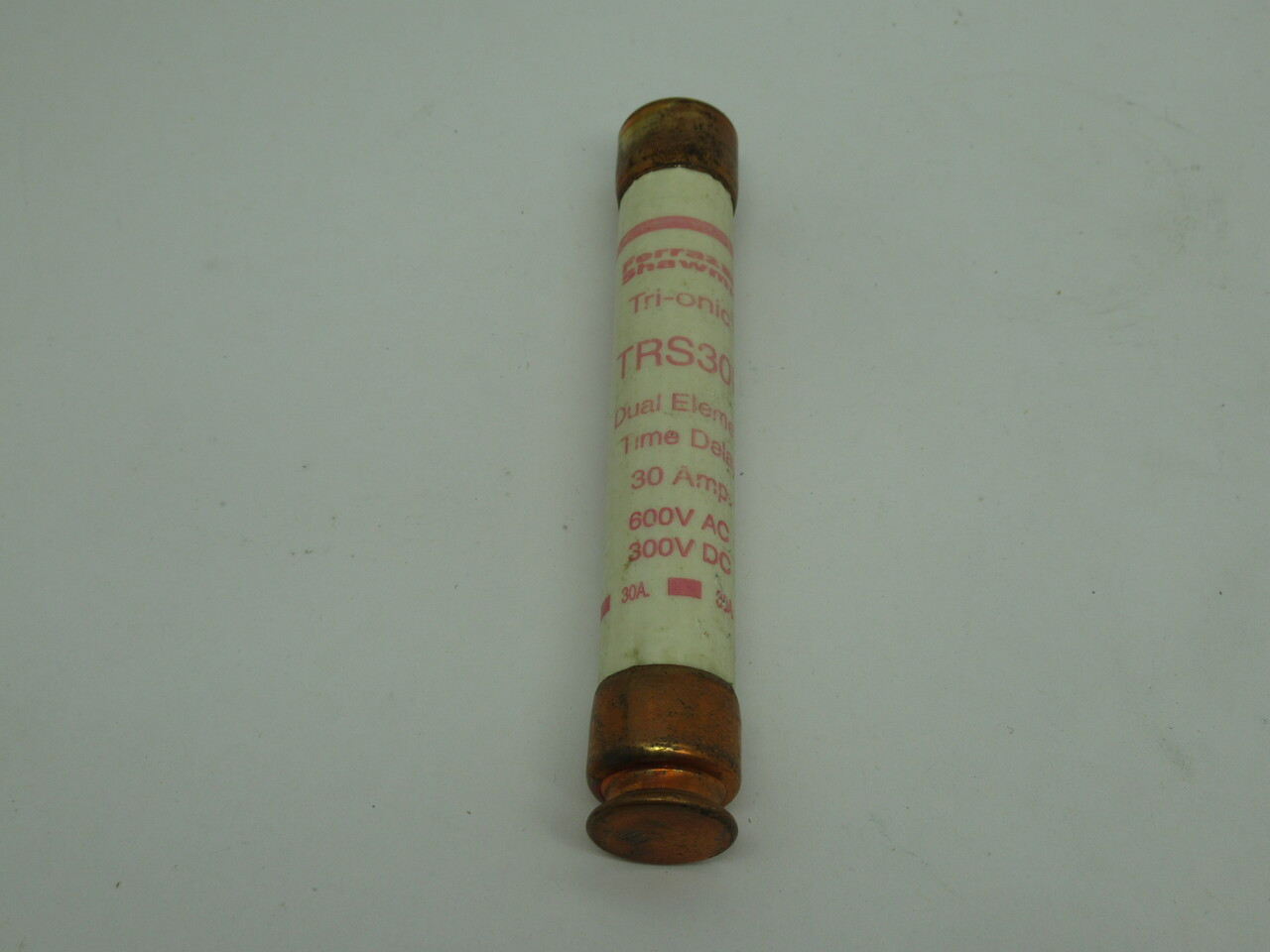 Ferraz Shawmut TRS30R Tri-onic Dual Element Time Delay Fuse 30A 600VAC USED
