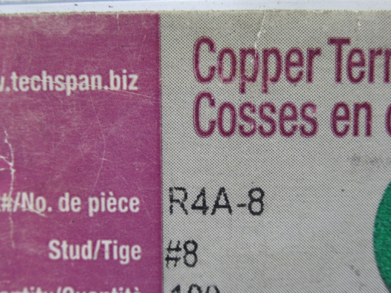 Techspan R4A8 PVC Terminal Ring 22-18AWG Range *LOT OF 47* NEW