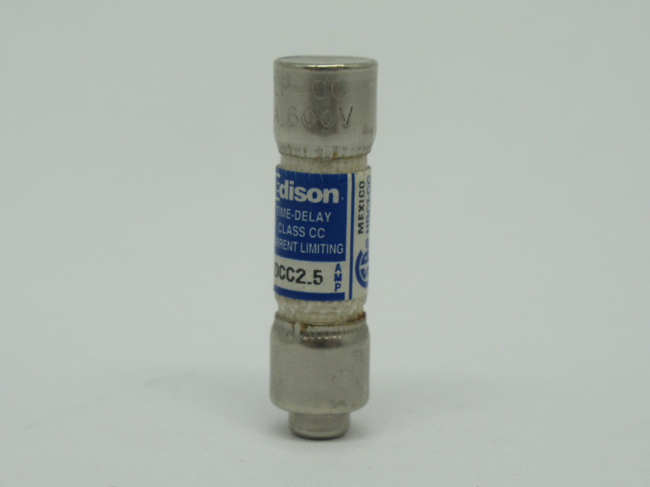 Edison EDCC2.5 Time Delay Current Limiting Fuse 2.5A 600VAC USED
